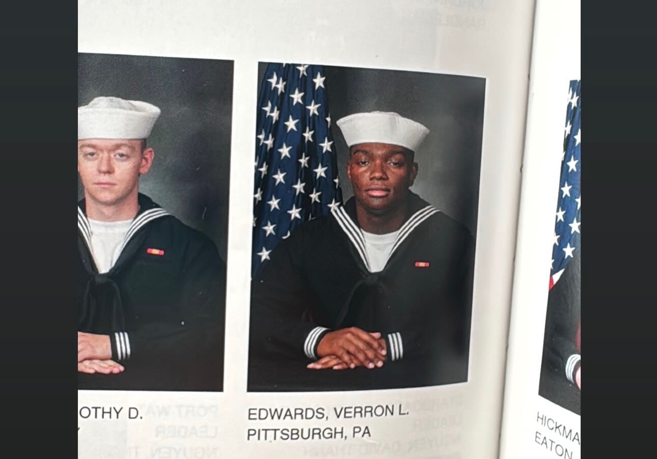Verron L. Edwards — U.S. Navy boot camp, Pittsburgh, PA